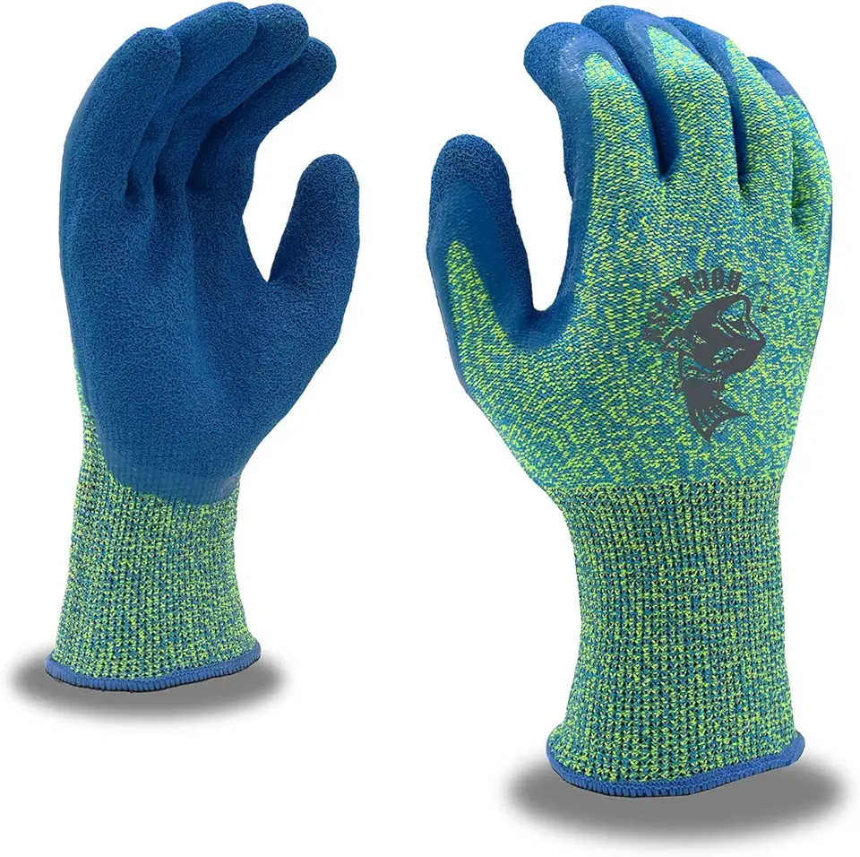 Cordova Rock Fish FP3703 Filet Gripper Fishing Gloves, Cut-Resistant Filet, Food Prep, Salt & Fresh Water
