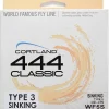 Cortland Line WF5/S Full Sinking Fishing Line, Brown