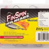 Crappie Magnet Fin Spin Kit, Freshwater Fishing Equipment and Accessories, 8 Size 1/8 Jig Heads, and 8 Size 1/16 Jig Heads (Packaging may vary)