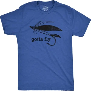 Crazy Dog Mens T Shirt Funny Fishing Joke Tees Novelty Fisherman Shirts