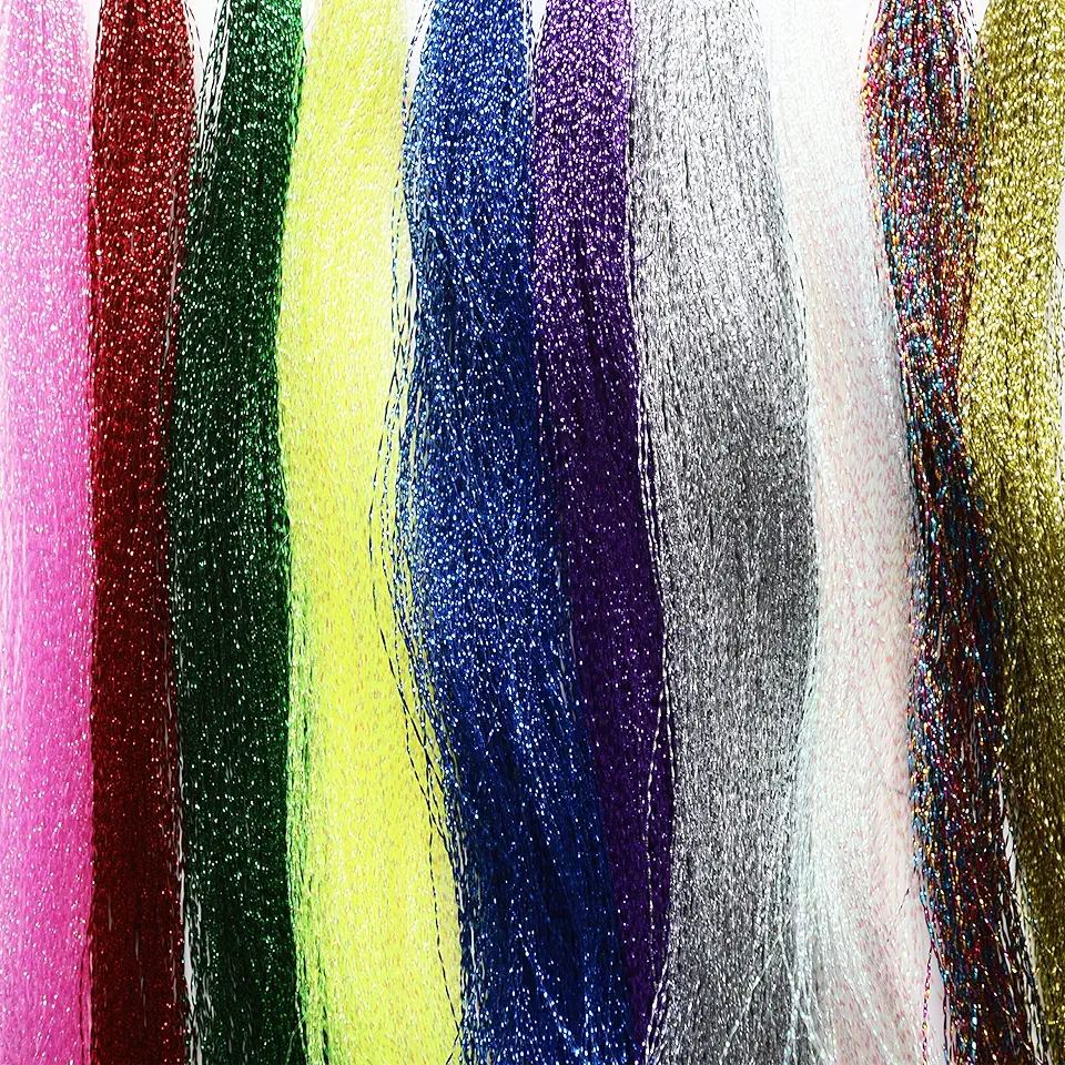 Crystal Flash Line Fly Tying Material 10 Colors for Fishing Lure Flies
