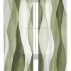 Curtains Sheer Valance Window 2 Panels Set, Sage Green Gradient Ripple Abstract Art Texture Drapes, Rod Pocket Curtain Draperies Decor for Kitchen Bedroom Living Room Drapes, 52" Wx84 L