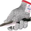 Cut Resistant Gloves - Level 5 Protection High Performance Kitchen Working Gloves Food Processing, Cutting,Fish Filet, Mandolin,Oyster Shucking,Kite Flying and Carving. Size Large, One Pair