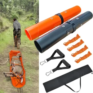 Deer Drag Sleds - Heavy-Duty, Tear-Resistant Game Hauler for Hunting with Ropes and Handles, Portable and Durable Outdoor Gear (2-Set)