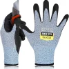 DEX FIT Level 5 Cut Resistant Gloves Cru553, 3D-Comfort Fit, Firm Grip, Thin & Lightweight, Touch-Screen Compatible, Durable, Breathable & Cool, Machine Washable; Blue XL (10) 1 Pair