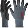 DEX FIT Work Gloves for Cold Weather NR450 - Warm Fleece, Firm Nitrile Coated Grip, Lightweight & Flexible, Ideal for Outdoor Winter Work, Men and Women, Machine Washable; Grey 6 (XS) 3 Pairs