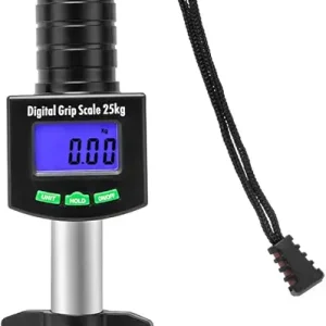 Digital Fish Scale with Fish Lip Gripper, 25kg/55lb Fish Weight Scale Memory Function Fish Grabber Saltwater-Resistant Portable Fishing Scale with Weight Scale and Measuring Tape