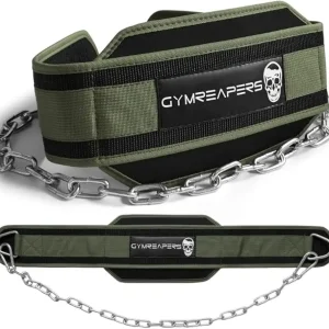 Dip Belt With Chain For Weightlifting, Pull Ups, Dips - Heavy Duty Steel Chain For Added Weight Training