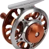 Diydeg Fly Fishing Reel, 3/4 Weight CNC Machined Aluminum Alloy Body Fly Reel, 1:1 Gear Ratio 3 Bearings Sealed Fishing Reel with Momentary Braking Function for Freshwater Saltwater