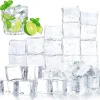 DomeStar 100PCS Clear Fake Ice Cubes, Acrylic Fake Crushed Ice Rocks for Vase Fillers Fish Tank Vase Centerpiece Photography Accessories Props Table Scatter Decoration