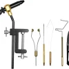 doorslay 5/6pcs Fly Tying Tools Combo Kit, Fly Tying Vise Bobbin Holder Threader Needle Whip Finisher Scissors, Fishmen Gift
