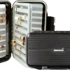 Double Sided Fly Box w/Swing Leaf - Fly Fishing Box - Ice Fishing Jig Box - Durable Large Watertight Case - Holds Hundreds Flies - Streamers, Nymphs, Dry Flies, Wet Flies