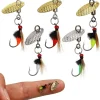 Dovesun Fly Fishing Lures Fly Fishing Flies Wet Flies Lures with Spinner for Bass Sunfish, Pike