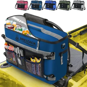 Dreizack Kayak Cooler Behind Seat, Waterproof Cooler for Kayaking,Paddle Board Cooler Compatible with Lawn-Chair Seat Kayak Accessories Cooler Bag Kayak Cooler Tow Behind for Camping Fishing