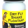 Dry Fly Shake Float - Fly Fishing Floatant Creates a Hydrophobic Powder Coating on Dry Flies Just by Shaking. Restores Soggy Flies to Dry High Floating Condition. Made in The USA.