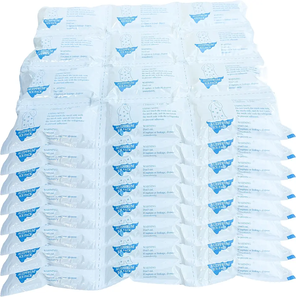 Dry Ice Packs for Shipping Frozen Food Long Lasting, Reusable Cold Packs Sheets for Cooler, Freezer Packs for Lunch Boxes