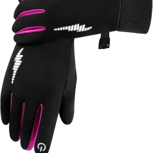 Duoyeree Kids Winter Gloves Warm Touchscreen Windproof Water Resistant Soft Lining Gloves Cycling Skiing Gloves for Boys Girls