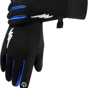 Duoyeree Kids Winter Gloves Warm Touchscreen Windproof Water Resistant Soft Lining Gloves Cycling Skiing Gloves for Boys Girls