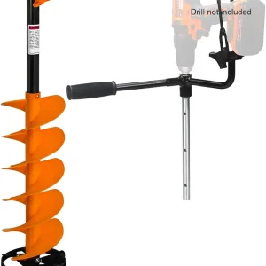E-Drill Nylon Ice Auger Combo and Universal Adapter with 14� Extension (8-in)