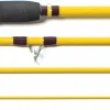 Eagle Claw Pack-It Spin-Fly Rod 4Pc 7'6, Glass, Model:PK601-7'6