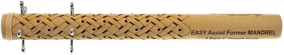 Easy Assist Mandrels � Knot Tying Tool � Includes Pins and Rubber Bands (1 Inch, 5 Bight)