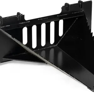 Economy Series Stump Bucket Attachment, Universal Skid Steer Quick Tach, Serrated Leading Edge, Tree Scoop Digger for Removing Smaller Tree Stumps and Light Duty Ripping Roots