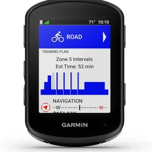 Edge 540 Solar, Solar-Charging GPS Cycling Computer with Button Controls