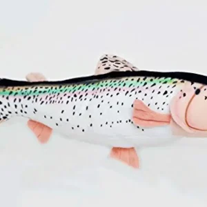 EIGELIU 10" Rainbow Trout Fish Plush Stuffed Animal Toy by Cabin Critters