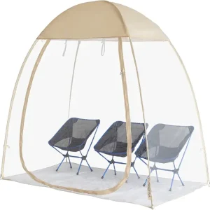 EighteenTek Clear Sports Tent 540� View Transparent PVC House Room Greenhouse Camping Tent Canopy Gazebos Weatherproof Pop-Up Tent for Outdoor Activities Garden Backyard Patios Cold Protection
