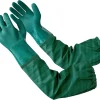 Eiito Extra-long 26" Rubber Pond Gloves, Chemical Resistant Gloves PVC Reusable,Heavy Duty Waterproof Cleaning Gloves with Cotton Liner,Anti-skid, Acid-alkali and Oil