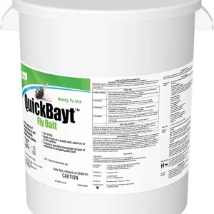 Elanco Animal Health QuickBayt Fly Bait | Premise for Livestock Facilities | Controls Flies | 5 lb Pail