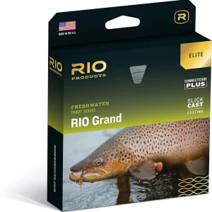 Elite Grand Slick Cast Fly Line, Designed for Fast-Action Fly Rods, Low Stretch & Ultra-Slick Performance, Pale Green/Lt. Yellow/Gray, 90ft, WF6F