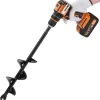 ERYTLLY Auger Drill Bit for Planting 1.6x9inch,Garden Auger Spiral Bulb Planter Tool for Umbrella Holes Post Hole Digger - Compatible with 3/8 inch Hex Drill