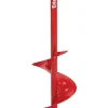 Eskimo E40 Electric Ice Fishing Auger, Full Power 40v Lithium-ion Battery, Lightweight Powerhead, Turbo Cutting System, Multi-Edge Blades, Red