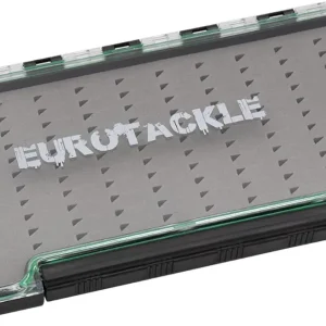 Euro-Locker Flat Compact Waterproof Ice Jig and Fly Box with Durable Foam Inserts