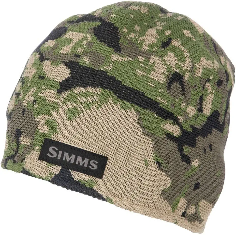 Everyday Beanie, Warm Knit Hat, Riparian Camo