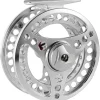 EX-ALC Fly Reel 3/4 5/6 7/8 9/10WT CNC Machined Large Arbor Aluminum Fly Fishing Reels Silver/Gunsmoke Fly Reels
