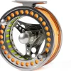 EX-ALC Fly Reel 3/4 5/6 7/8 9/10WT CNC Machined Large Arbor Aluminum Fly Fishing Reels Silver/Gunsmoke Fly Reels