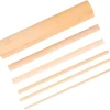 EXCEART 1 Set 6pcs Ice Cream Sticks Square Dowel Rods Craft Sticks Round Wood Dowel Wood Materials Ice Sticks Hardwood Dowel Rods Natural Sticks Wood Rods Blank Wooden Rhythm Stick