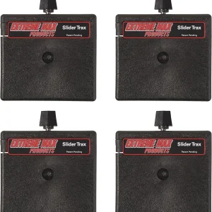 Extreme Max 3004.3156 Slider Trax Multi-Fit Slider Base - Straight, Pack of 4 Black