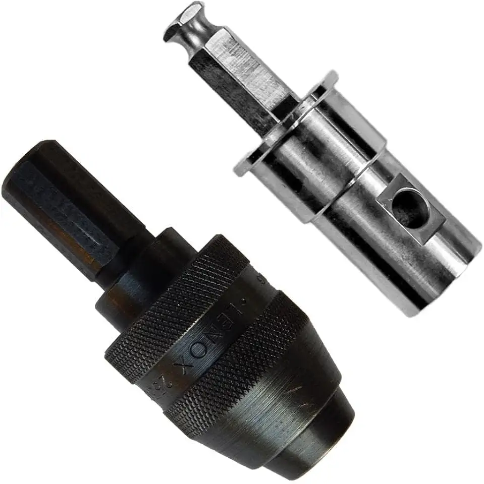 EZ Ice Auger Drill Adapter - Pistol Bit/K-Drill/Lite-Flite - Electric Drill Auger Adapter - Ice Auger Quick Connect Drill Bit Adapter - Ice Fishing Auger - Cordless Drill Attachments