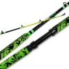 Fiblink Catfish Fishing Rods 7'6"/8'6"/10'Green Catfish Rod 1 Piece/2 Piece Portable Travel Catfishing Rod Fishing Catfish Casting/Spinning Rod with Camo Eva Handle