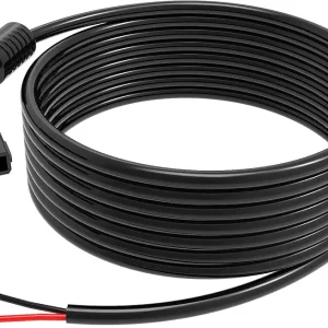 Filtered Power Cable Compatible with Humminbird Black Standard for Helix Series & Earlier Models with Down & Side Imaging Sonar Fit for All Helix 8, 9, 10, 12, 15, 800, 900, 1100 Series, 797, 798
