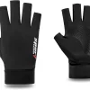 Fingerless Driving Gloves for Men UV Protection, Anti-Slip Half Finger Gloves for Fishing Sailing Rowing Cycling