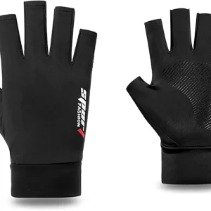 Fingerless Driving Gloves for Men UV Protection, Anti-Slip Half Finger Gloves for Fishing Sailing Rowing Cycling