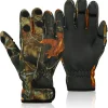 Fingerless Neoprene Fishing Gloves for Men Anti-Slip, Waterproof, Lightweight,for Cold Weather (Camouflage,1 Pair)
