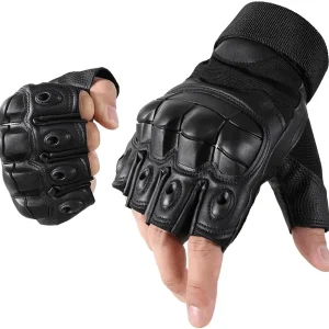 Fingerless Tactical Gloves for Men - Protection, Breathable, Comfortable & Perfect for Summer Outdoor Activities!