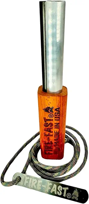 Fire Fast Kamper Lanyard. European Fire Steel Ferro Rod and Magnesium. Compact Durable Lite Weight Emergency Fire Starter for Camping, Backpacking, Hiking.