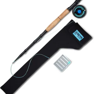 First CAST Fly Rod, Telescoping Travel Fly Rod and Reel Combo, Portable Fly Fishing Gear for Traveling and Backpacking, 4WT Fishing Rod