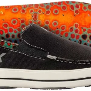 Fish Moc Brown Trout with Fixed Kling-On Deck Soles Black 9